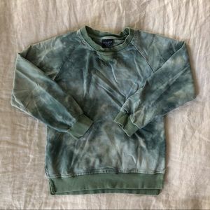 Little Bipsy sage tie dye pullover